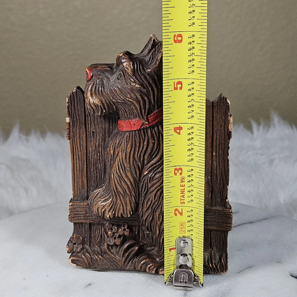 Vintage OrnaWood Scottie Dog Bookend